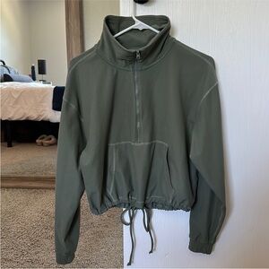 Abercrombie & Fitch Sage Green 1/2 Zip Pullover